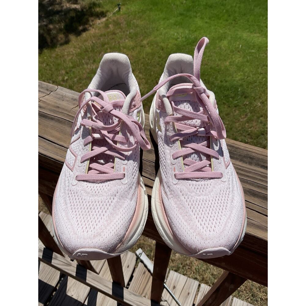 New Balance Sneakers Womens 5.5 1080 V13 W1080P13 Pink Running Gym Shoes - Picture 2 of 10